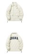 画像6: quilted back letter logo jacket baseball uniform jacket blouson　ユニセッ クス男女兼用ノーカラーキルティングバックレターロゴジャケットスタジアムジャンパー スタジャン ブルゾン (6)