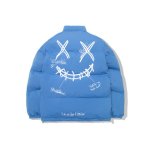 画像5: 22 kaws embroidery pilot jacketembroidery oversize baseball uniform Down jacket BASEBALL JACKET  blouson windbreaker ユニセックス 男女兼用カウズ刺繍 ダウン 中綿入りジャケット パイロットジャケットスタジアムジャンパー スタジャン MA-1 ボンバー ジャケット ブルゾン (5)