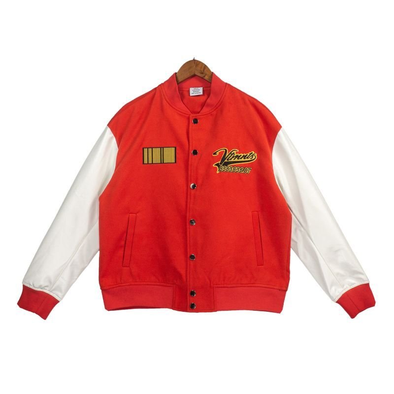 画像5: YTMNTS logo print jacket baseball uniform jacket blouson ユニセッ クス男女兼用YTMNTSロゴジャケットスタジアムジャンパー スタジャン ブルゾンバイカージャケット (5)