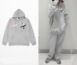 画像3: panda print zip up hoodie sweater  ユニセックス 男女兼用 パンダプリント フーディスウェットパーカー (3)