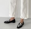 画像5: harako flat loafer flat pumps　パテントレザーハラコフラットパンプス (5)