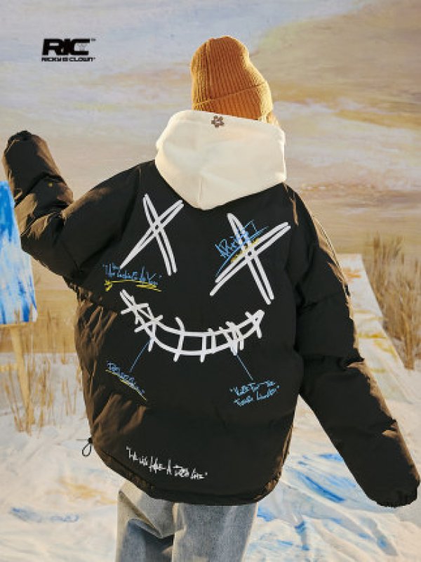 画像10: 22 kaws embroidery pilot jacketembroidery oversize baseball uniform Down jacket BASEBALL JACKET  blouson windbreaker ユニセックス 男女兼用カウズ刺繍 ダウン 中綿入りジャケット パイロットジャケットスタジアムジャンパー スタジャン MA-1 ボンバー ジャケット ブルゾン (10)