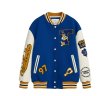 画像1: 22 TWBEAR Bear embroidery BASEBALL JACKET baseball uniform jacket blouson  ユニセックス 男女兼用 ベア 熊 刺繍 スタジアムジャンパー スタジャン MA-1 ボンバー ジャケット ブルゾン (1)