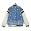 画像3:  jacket baseball uniform jacket blouson　ユニセッ クス男女兼用クロスチャペル刺繍ジャケットスタジアムジャンパー スタジャン ブルゾンバイカージャケット (3)