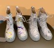 画像7: Woman's lace-up leather PAINTmartin boots　男女兼用ユニセックスレースアップレザーペイントブーツ (7)