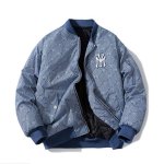 画像1:  MLB NY New York Yankees Monogram MA-1 Jumper jacket baseball uniform jacket blouson　ユニセッ クス男女兼用MLB NYニューヨークヤンキースモノグラム MA-1ジャンバージャケットスタジアムジャンパー スタジャン ブルゾンバイカージャケット (1)