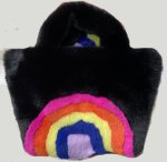 画像3: Fur Rainbow Tote Shoulder Bag　ファーレインボートートショルダーバッグ (3)