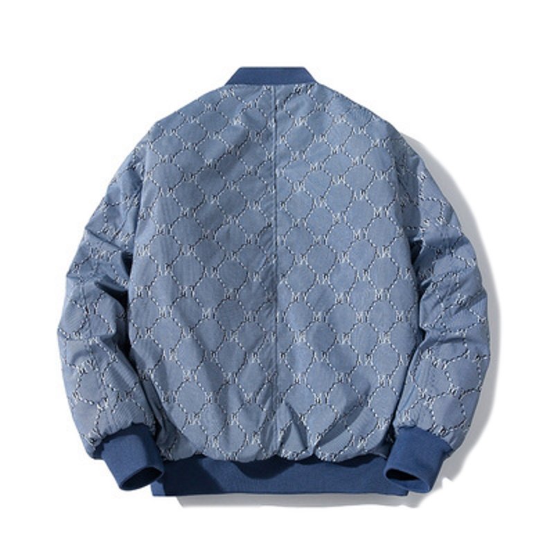 画像4:  MLB NY New York Yankees Monogram MA-1 Jumper jacket baseball uniform jacket blouson　ユニセッ クス男女兼用MLB NYニューヨークヤンキースモノグラム MA-1ジャンバージャケットスタジアムジャンパー スタジャン ブルゾンバイカージャケット (4)