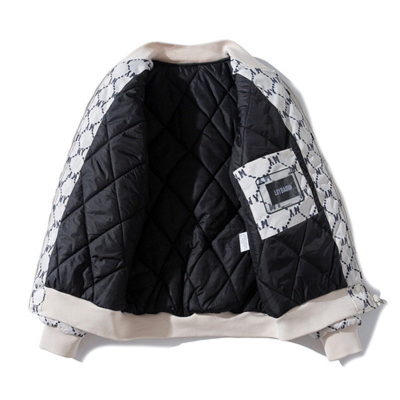 画像11:  MLB NY New York Yankees Monogram MA-1 Jumper jacket baseball uniform jacket blouson　ユニセッ クス男女兼用MLB NYニューヨークヤンキースモノグラム MA-1ジャンバージャケットスタジアムジャンパー スタジャン ブルゾンバイカージャケット (11)