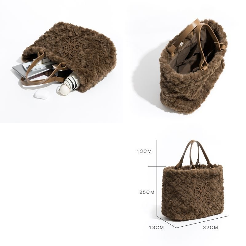 画像4: fur tote bag tote  bag　ファートートバッグ (4)