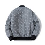 画像5:  MLB NY New York Yankees Monogram MA-1 Jumper jacket baseball uniform jacket blouson　ユニセッ クス男女兼用MLB NYニューヨークヤンキースモノグラム MA-1ジャンバージャケットスタジアムジャンパー スタジャン ブルゾンバイカージャケット (5)