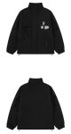 画像5: pop mini emblem down jacket blouson　ユニセッ クス男女兼用ポップミニエンブレムダウンジャケットダウンジャケットスタジアムジャンパー スタジャン ブルゾン (5)