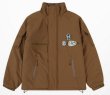 画像3: pop mini emblem down jacket blouson　ユニセッ クス男女兼用ポップミニエンブレムダウンジャケットダウンジャケットスタジアムジャンパー スタジャン ブルゾン (3)