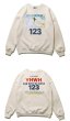 画像2: RRR123 cross letter printing plus velvet round neck sweater  ユニセックス 男女兼用RRR123 クロスレタープリント スウェットプルオーバートレーナー (2)