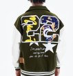 画像4: doberman dog embroidery embroidery Jumper jacket baseball uniform jacket blouson　ユニセッ クス男女兼用ドーベルマンドッグ刺繍ジャケットスタジアムジャンパー スタジャン ブルゾンジャケット (4)