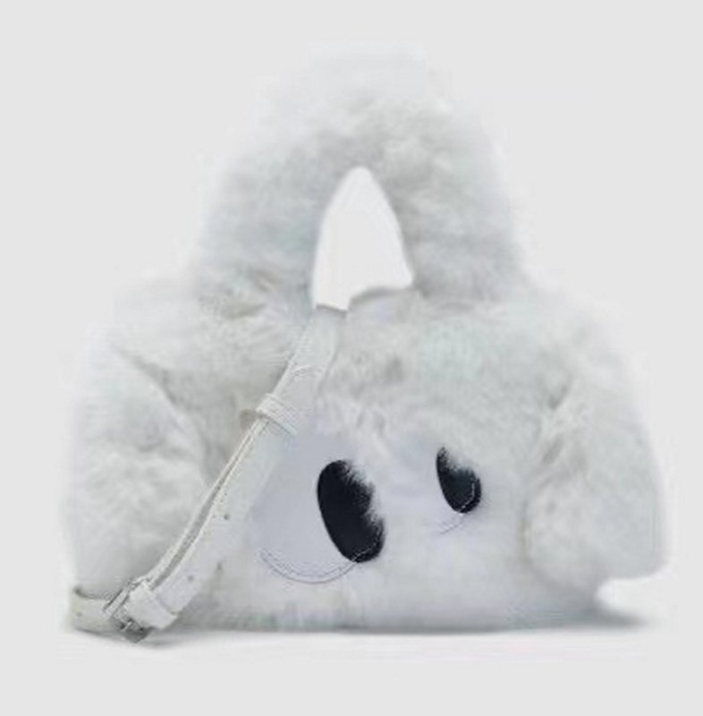 画像3: eyeball fur tote shoulder bag アイボール目玉ファートートショルダーバッグ (3)