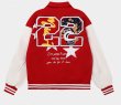 画像5: doberman dog embroidery embroidery Jumper jacket baseball uniform jacket blouson　ユニセッ クス男女兼用ドーベルマンドッグ刺繍ジャケットスタジアムジャンパー スタジャン ブルゾンジャケット (5)