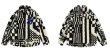 画像5: Striped Lamb Plush Shirt JacketJumper jacket baseball uniform jacket blouson　ユニセッ クス男女兼用ストライプ ラム プラッシュ シャツ ジャケットスタジアムジャンパー スタジャン ブルゾンジャケット (5)