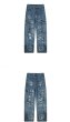 画像3: Unisex CROSS PRINT CARGO DENIM PANTS jeans  Pants　ユニセッククロスプリントデニムカーゴパンツジーンズパンツ (3)