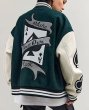 画像12: playing card embroideryJumper jacket baseball uniform jacket blouson　ユニセッ クス男女兼用トランプ カード刺繍ジャケットスタジアムジャンパー スタジャン ブルゾンジャケット (12)