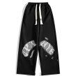 画像2: Handwritten style logo print Sweat pants  男女兼用 ユニセックス 手書きスタイルロゴ スウェット パンツ (2)