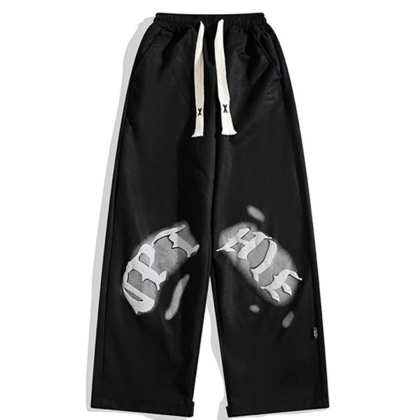 画像2: Handwritten style logo print Sweat pants  男女兼用 ユニセックス 手書きスタイルロゴ スウェット パンツ (2)