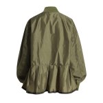 画像6: Women's stand collar knitted stitching Irregular  jacket  coat 　イレギュラーニットステッチマッチングジッパージャケット  (6)