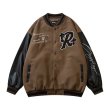 画像4: Madonna cross embroidery Jumper jacket baseball uniform jacket blouson　ユニセッ クス男女兼用マリアマドンナ＆クロス刺繍ジャケットスタジアムジャンパー スタジャン ブルゾンジャケット (4)