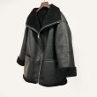画像4: eco-friendly fur coat  Jacket coat　　スプライシングシープスキンジャケット ブルゾンコート (4)