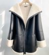画像6: eco-friendly fur coat  Jacket coat　　スプライシングシープスキンジャケット ブルゾンコート (6)