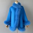 画像11: 22 Women's Real Fox Real Fur Cashmere Short Coat  リアル フォックスファートリム カシミア ショート コート  (11)