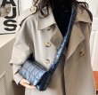 画像6: metallic Quilted padded down cassette bag cross body shoulder bag 　メタリックキルティング 絞り ペディング カセット クロスバッグ ショルダートート ポシェット (6)