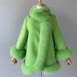 画像10: 22 Women's Real Fox Real Fur Cashmere Short Coat  リアル フォックスファートリム カシミア ショート コート  (10)