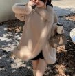 画像5: 22 Women's Real Fox Real Fur Cashmere Short Coat  リアル フォックスファートリム カシミア ショート コート  (5)