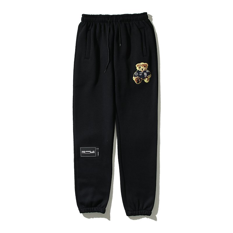画像2: Unisex bear one point Sweat pants 　男女兼用 ユニセックス ベア熊ワンポイント スウェット パンツ (2)