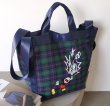 画像9: Check x Mickey Mouse donald duck Tote Shoulder Eco Bag　チェック柄×ミッキーマウス ドナルドダックトートショルダーバッグ エコバッグ (9)