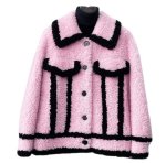 画像1: sheepskin short jacket coat  エコシープスキンショート丈ジャケットコート (1)