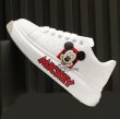 画像2: Mickey Mouse lace-up sneakers　ユニセックス男女兼用ミッキーマウスレースアップレザースニーカー (2)