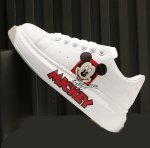 画像2: Mickey Mouse lace-up sneakers　ユニセックス男女兼用ミッキーマウスレースアップレザースニーカー (2)