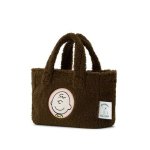 画像8: Peanuts Snoopy fur Fleece tote Bag スヌーピー ファー モコモコ フリース トートバッグ ピーナッツ (8)