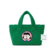 画像1: Peanuts Snoopy fur Fleece tote Bag スヌーピー ファー モコモコ フリース トートバッグ ピーナッツ (1)