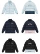 画像4: letter embroidery stand-up collar bread coat Jumper jacket baseball uniform jacket blouson　ユニセッ クス男女兼用スタンドカラージップアップレターロゴダウンジャケットスタジアムジャンパー スタジャン ブルゾンジャケット (4)