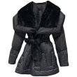 画像5: winter whole leather mink fur collar down jacket long coat Jacket　ミンクファーカラーダウンロング コート ジャケット (5)