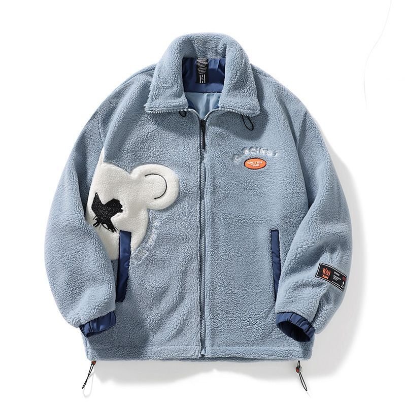kaws bear polar fleeceLamb Plush JacketJumper jacket