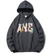 画像2: ANE logo hoodie sweater  ユニセックス 男女兼用 ANEロゴプリント フーディスウェットパーカー (2)