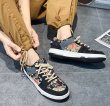 画像8: Men'sflower embroidery  sneakers leather sneaker shoes ユニセックス男女兼用フラワー刺繍 レースアップ レザースニーカー カジュアル シューズ (8)