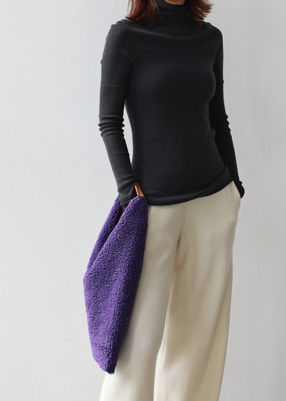 画像3: Fur Triangle Tote Shoulder Bag ファー モコモコトライアングル フリース トートショルダーバッグ (3)