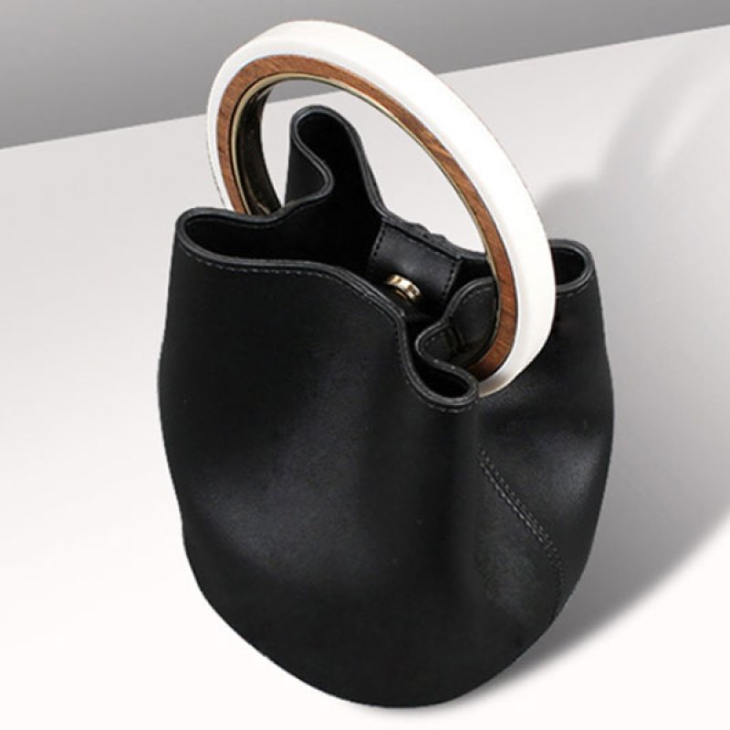 画像3: 21 portable bucket bag Tote  Bag 樹脂 ハンドル バケット バスケット型ミニ トートバッグ   (3)