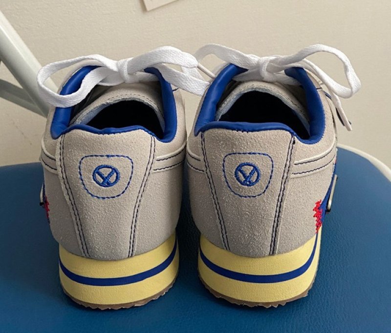 画像4: Fried street sneakers leather sneaker shoes ユニセックス男女兼用ワッフルスニーカー カジュアル シューズ (4)