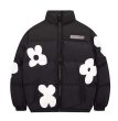 画像10: Flower Print Stand Neck Collar coat Jumper jacket baseball uniform jacket blouson　ユニセッ クス男女兼用スタンドカラージップアップフラワープリントダウンジャケットスタジアムジャンパー スタジャン ブルゾンジャケット (10)